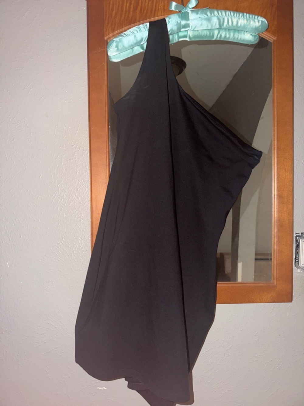 Worn one time girlfriend collective Black One-Shoulder Dress super comfortable